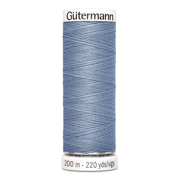 Нитки универсальные Gutermann Sew-all 100 (200 метров), 5 кат. | 064 серый джинс