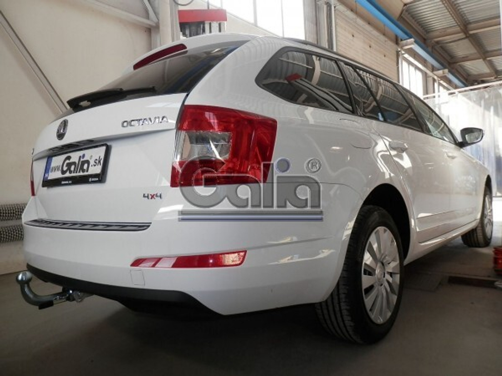 Фаркоп оцинкованный Galia S105C для Skoda Octavia седан/универсал 2013-(паспорт и сертификат в комплекте)(без электрики)