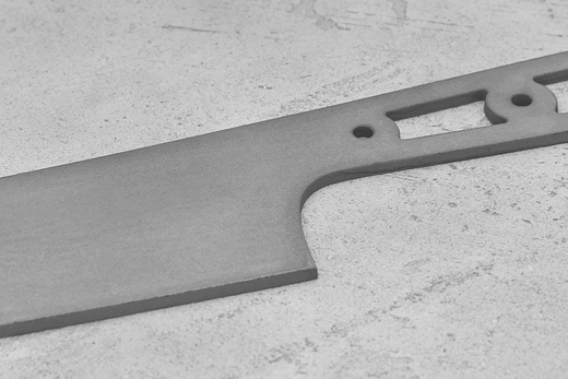 Заготовка для ножа, сталь M390 2,6мм. Модель "Геликон НС175" с клинком 175мм, ТО 62-63HRC