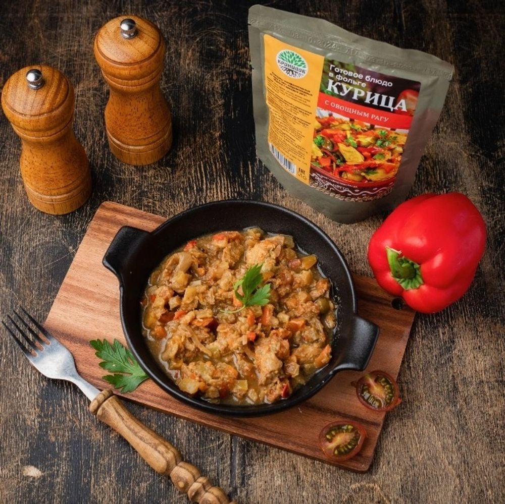 Курица с овощным рагу Кронидов 250гр.
