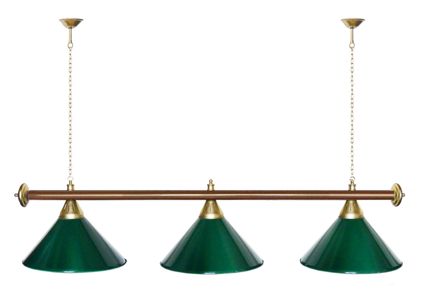 Лампа STARTBILLIARDS 3 пл. (плафоны золотые,штанга золотая,фурнитура золото) фото №66