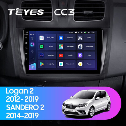 Teyes CC3 9" для Renault Logan 2012-2019