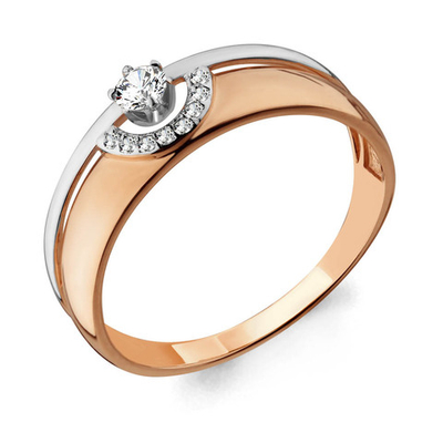 963222Ак Кольцо из золота с бриллиантами из коллекции "Предвкушение"