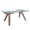 Раздвижной обеденный стол 1131/DT766 из закаленного стекла