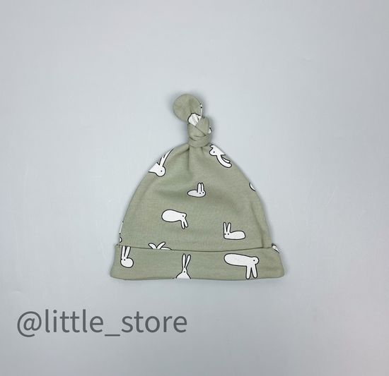 Шапка однослойная "Смешные зайки"