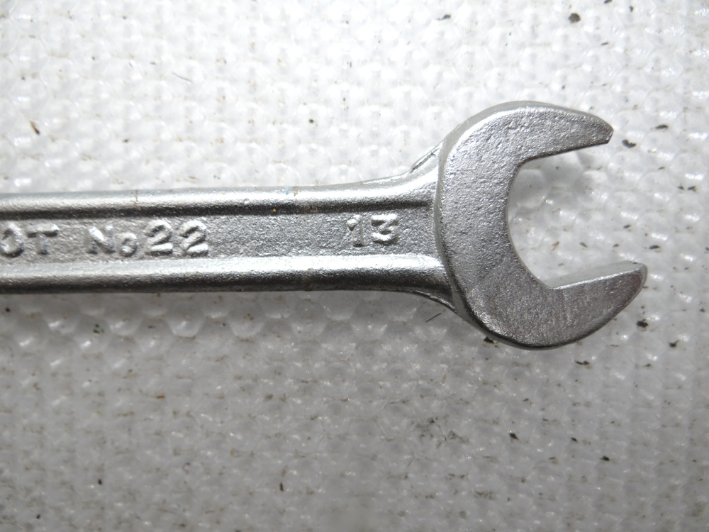 Ключ гаечный рожковый двухсторонний 13х14 MASCOT №22 CHROME VANADIUM