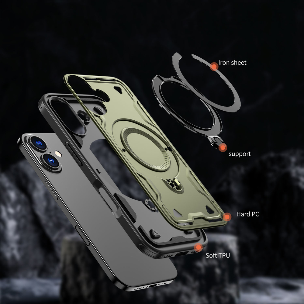 Чехол Magneto Case с кольцом для iPhone 17