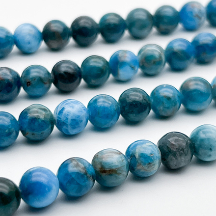 Апатит, диаметр 7,2-7,5 мм, цена за 12-13 шт (1/4 нити)