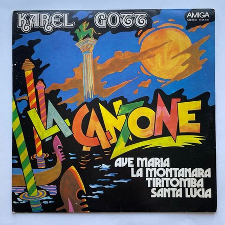 Винтажная виниловая пластинка LP Karel Gott Карел Готт La Canzone (ГДР 1978)