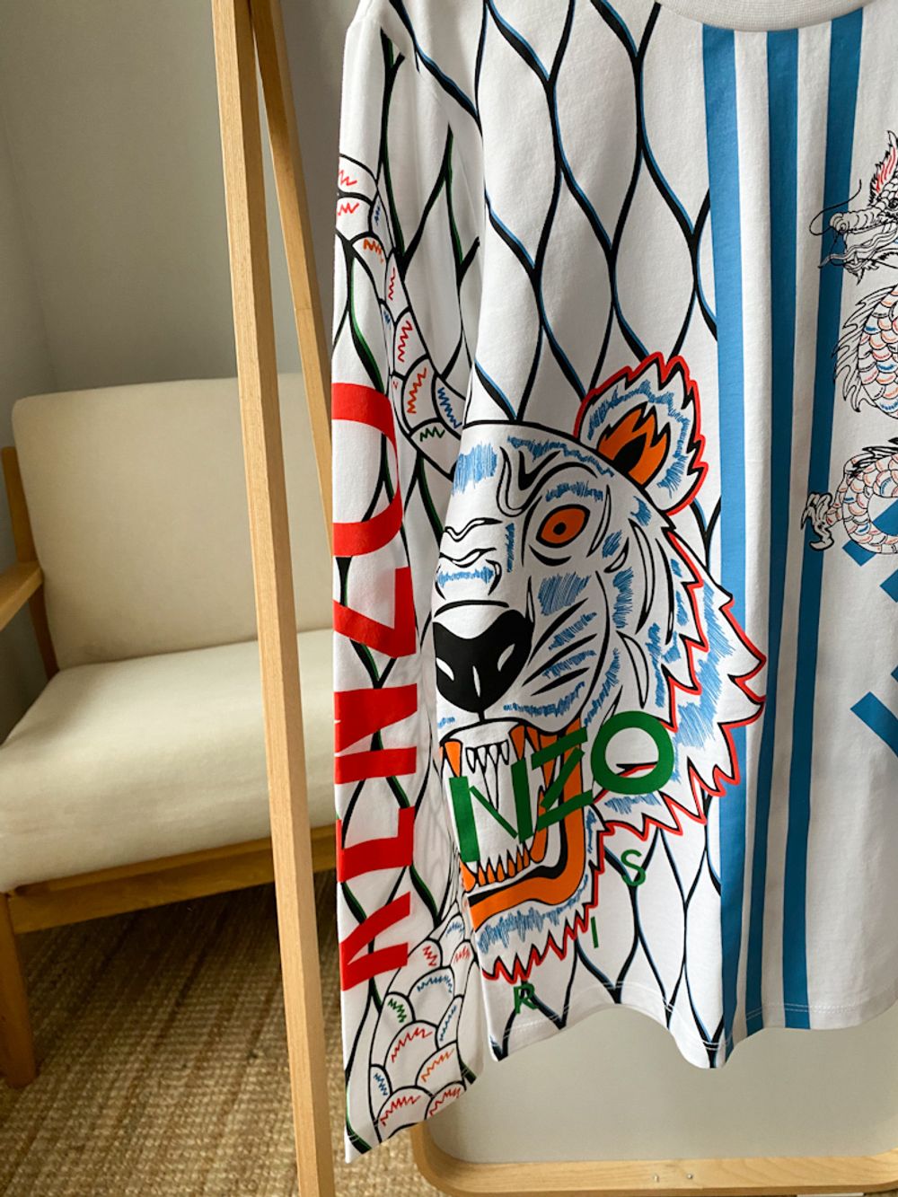 Новый хлопковый лонгслив Kenzo, 140