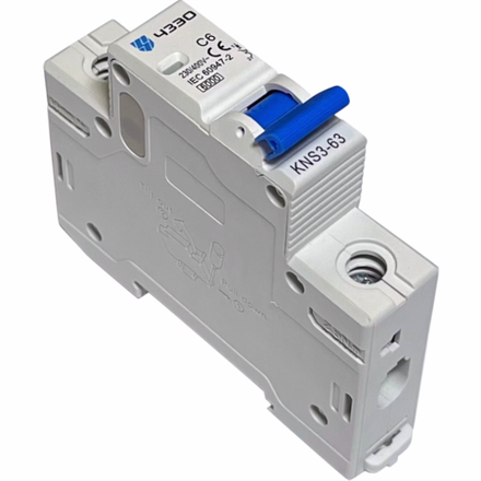Модульный автоматический выключатель KNS3-63-AC-1P-C6