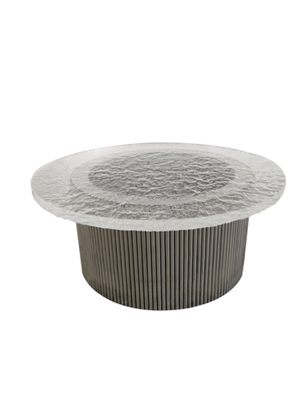 Стол журнальный Ist Casa Баухаус, 80х35см, серебро