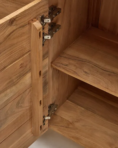 Сервант Uxue из массива акации с беленой отделкой 150 x 88