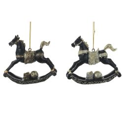 GAEM Украшение новогоднее "Лошадка-качалка", L8,5 W2 H7 см, 2в.
