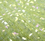 БВ004ДС4 Хрустальные бусины квадратные, цвет: лимонный AB прозрачный, размер 4 мм, кол-во: 44-45 шт.