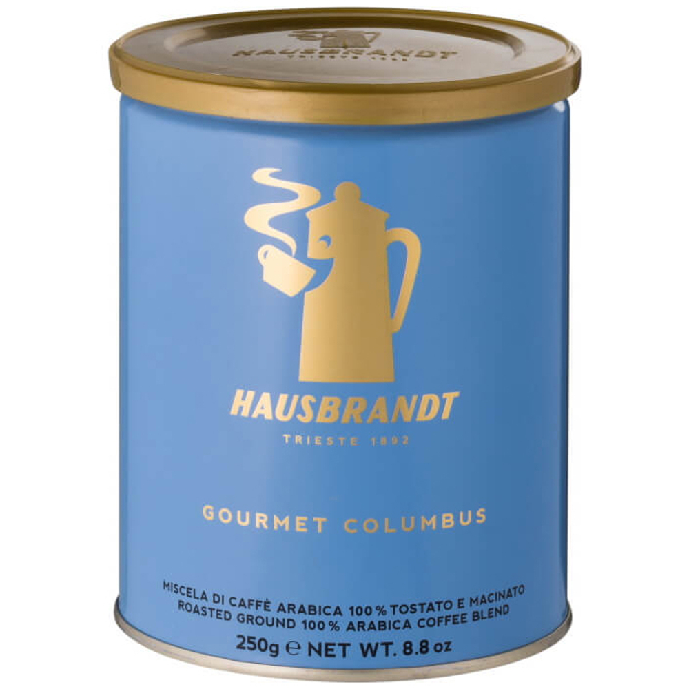 Итальянский кофе молотый Hausbrandt Gourmet Columbus, 250 гр. ж/б