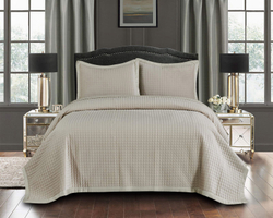 Покрывало 240х260 и 2 наволочки 50х70 Sofi De MarkO Лоретта кремовое