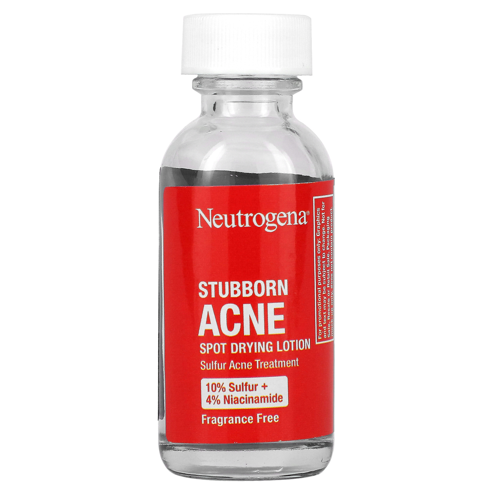 Neutrogena, Stubborn Acne, лосьон для сушки пятен, без отдушек, 30 мл (1 жидк. Унция)