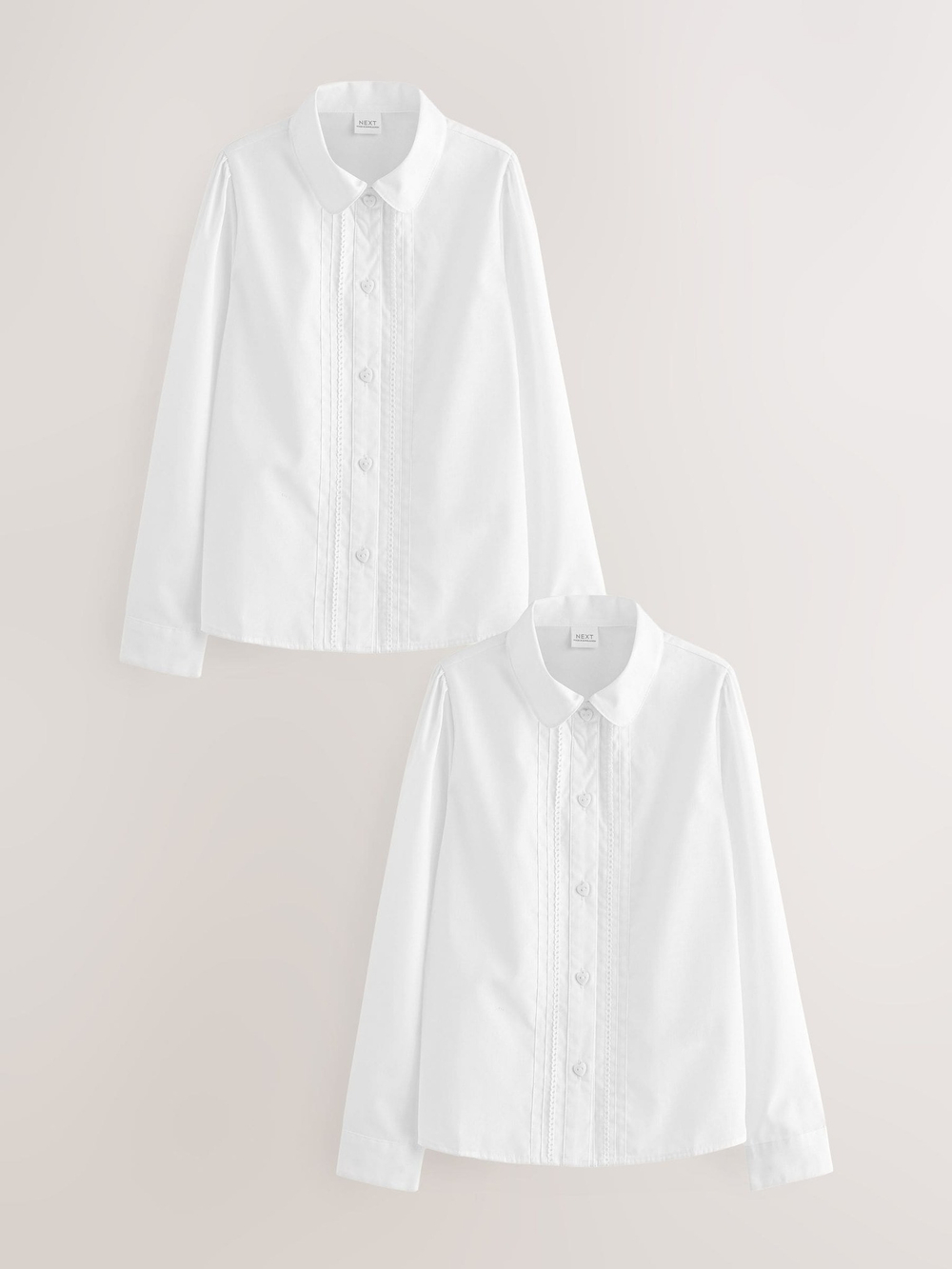 Рубашка школьная для девочки Next Q76-822, 2 шт., Белый