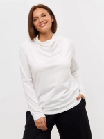 Лонгслив с цельнокроеным воротником