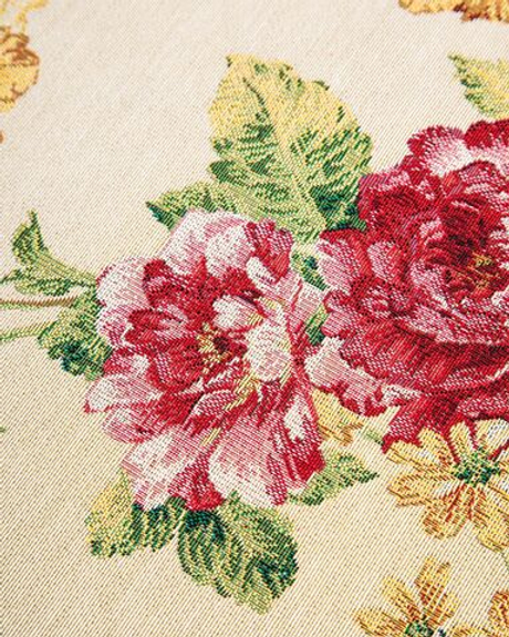 Скатерть прямоугольная 140х180см Mix&Match Home Королевский пион бежевая