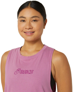 Женский топ теннисный Asics Logo Tank - Розовый