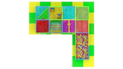 «Баунти» 15,3м² (4,9*2,5*2,5 м) Игровой лабиринт + бассейн (1,2*2,4 м)