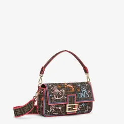 Сумка Fendi из ткани FF с вышивкой Astrology коричневый