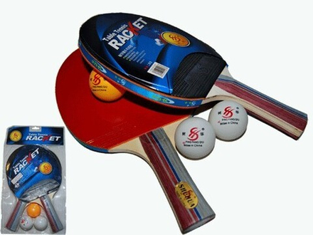 Набор для настольного тенниса. (2 ракетки, 3 шарика): 2207