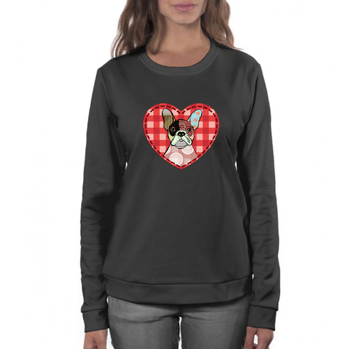 Свитшот "Разноцветный Французский бульдог"