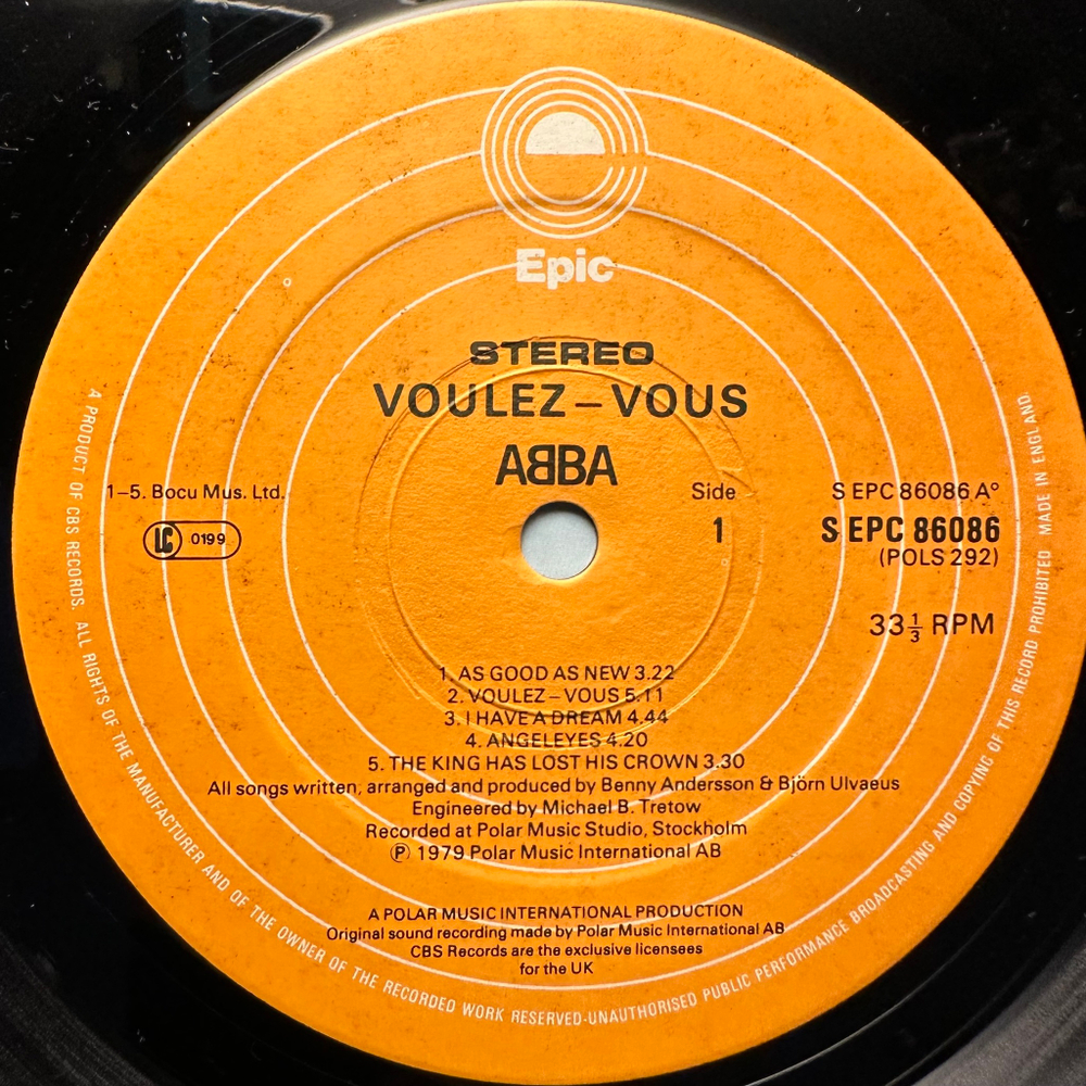 ABBA - Voulez-Vous (Англия 1979г.)