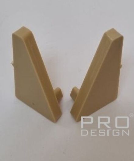 Комплект заглушек для щелевого плинтуса Pro Design 570 шампань
