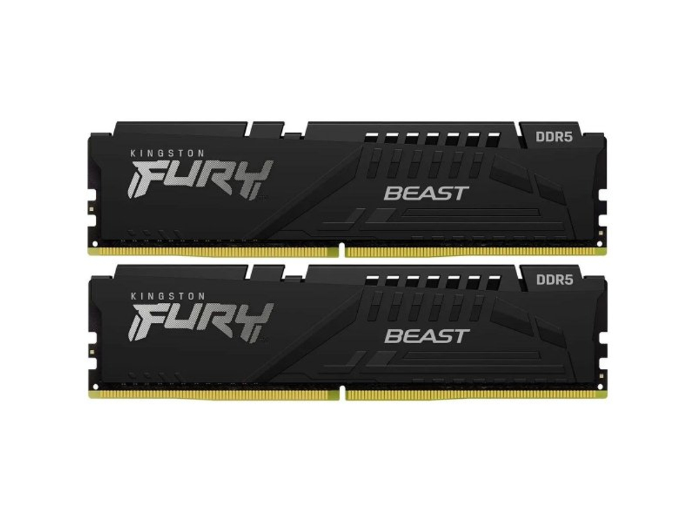 Оперативная память Kingston Fury Beast KF560C30BBK2-64, DDR5 2х 64ГБ 6000 МГц, DIMM, RTL