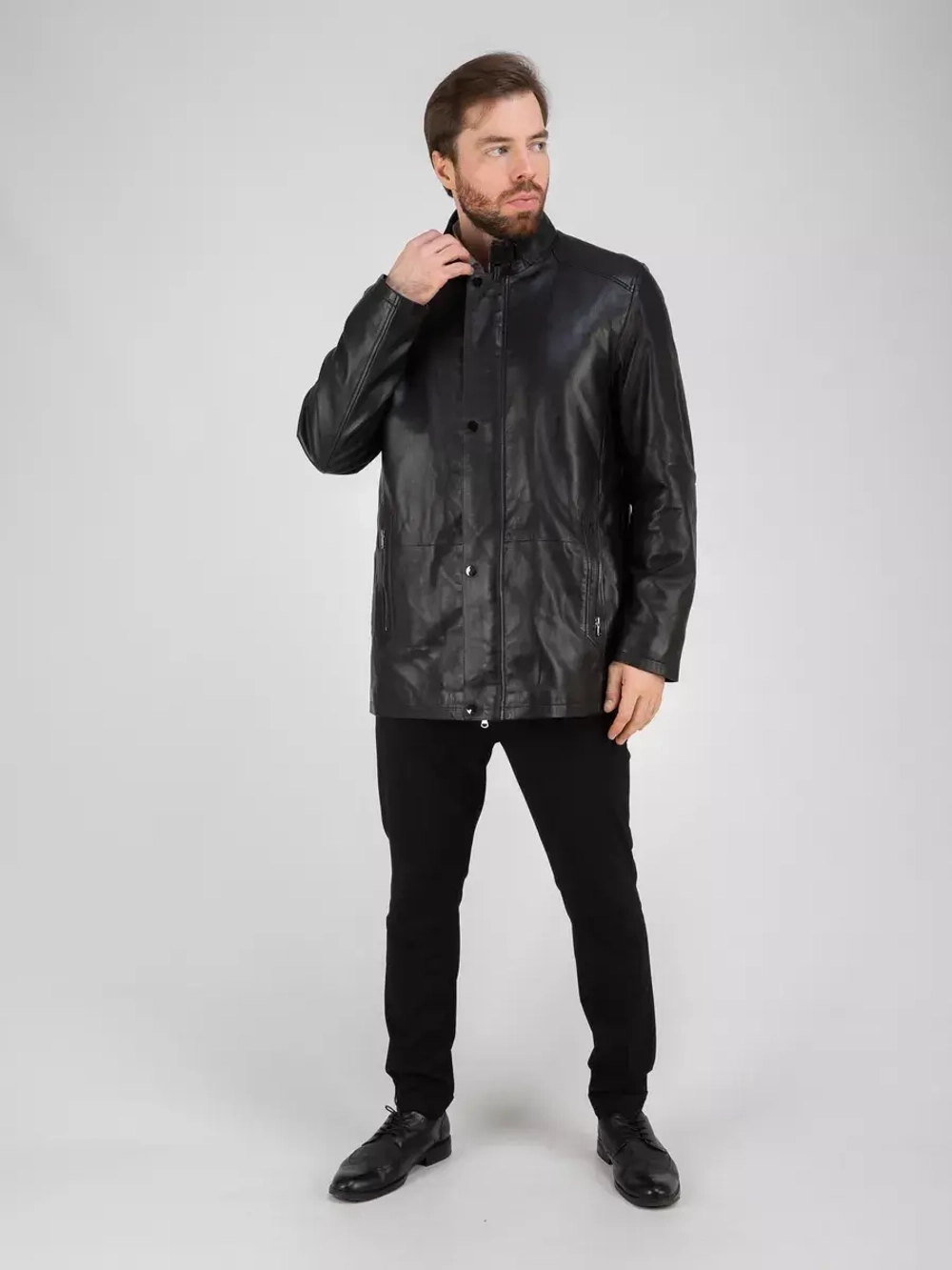 Кожаная куртка демисезонная Турция пальто