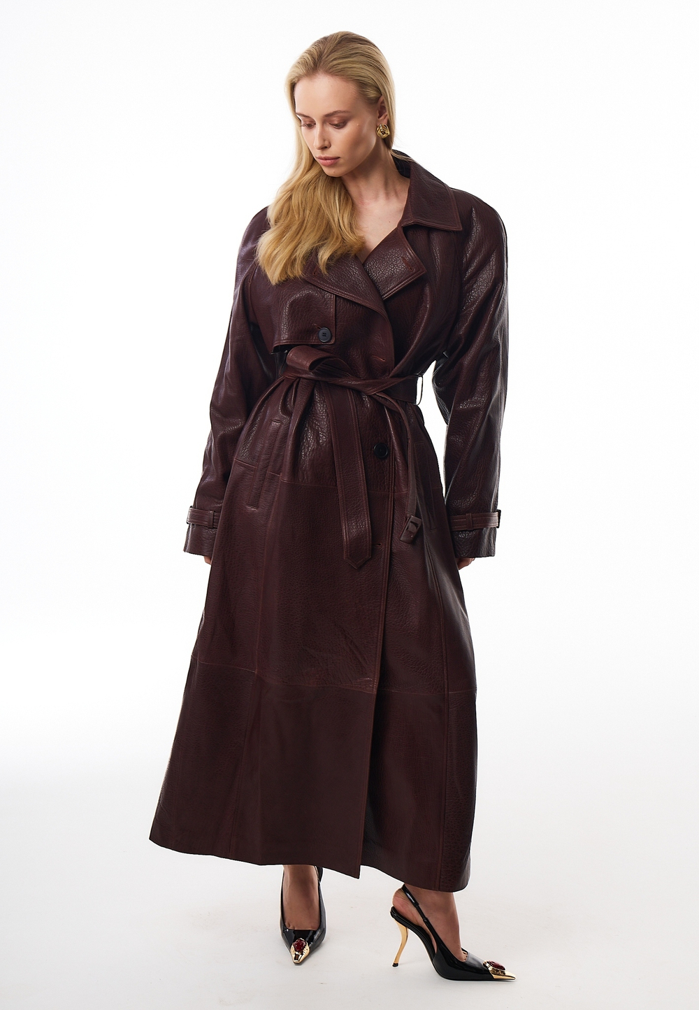 Тренч из натуральной кожи Leather Line 01