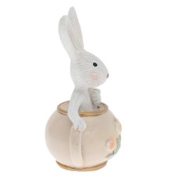 GAEM Фигурка декоративная "Заяц в чайнике", L8 W5 H10 см