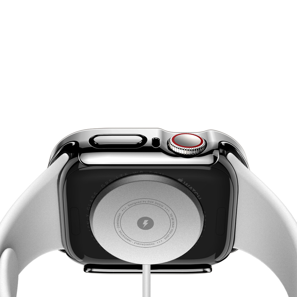 Чехол-бампер черный из TPU от Dux Ducis для часов Apple Watch 45мм на модели 7, 8 и 9 серии, серия Hamo Series Case
