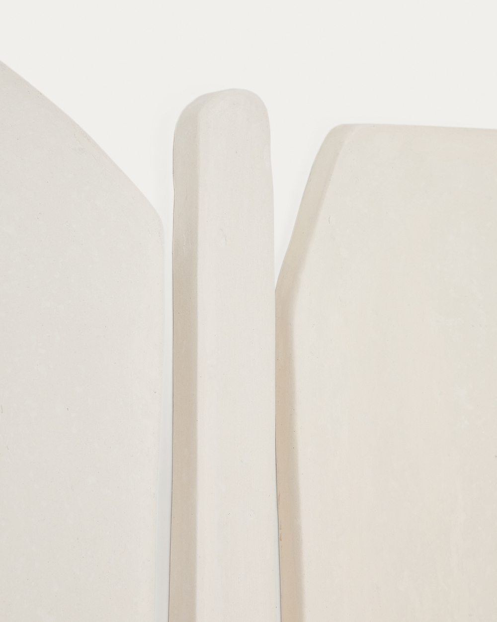 Комплект Siluna из 4 настенных панно из белого папье-маше