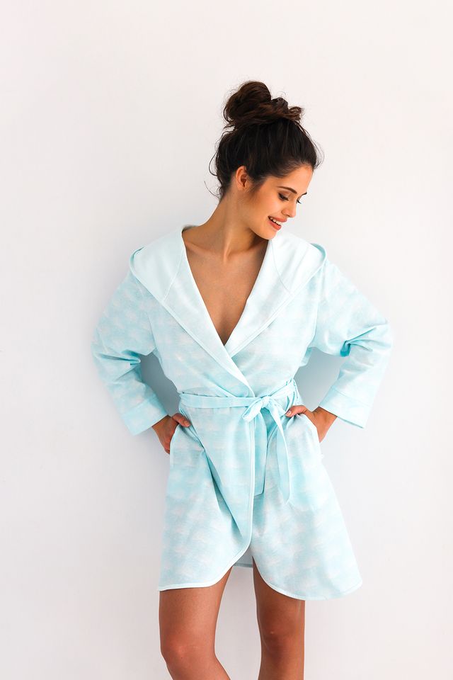 Халат с капюшоном Greta