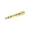 Adam Hall K4AMF3JM3GOLD - адаптер TRS (jack) stereo 3.5 mm (F) - TRS (jack) stereo 6.3 mm (M), позол