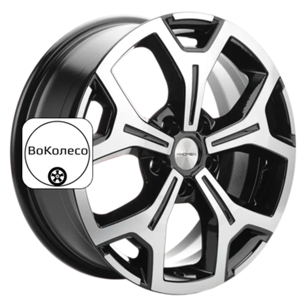 6,5x17/5x108 ET33 D60,1 KHW1710 (Chery Tiggo/Tiggo 7 Pro) Black-FP (сфера) Khomen Wheels