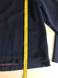 Блузка с контрастным воротником, визуально на 44/46 размер