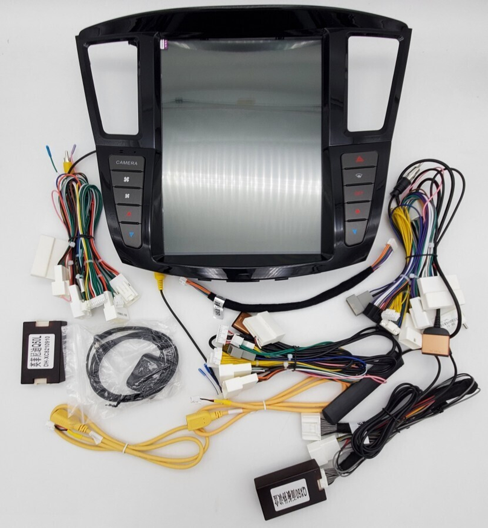 Магнитола для Infiniti QX60 2016-2021 (кожаный верх) - Carmedia NH-I1201-2 ("Тесла-Стиль") Android 10, 4ГБ+64ГБ, SIM-слот