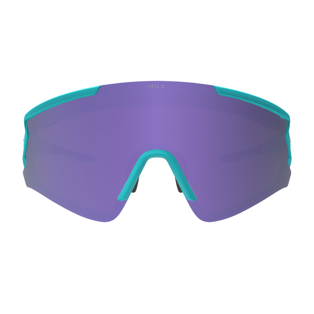 Спортивные очки HILX Ronin Matt Aqua Green / Purple Polarized Lens