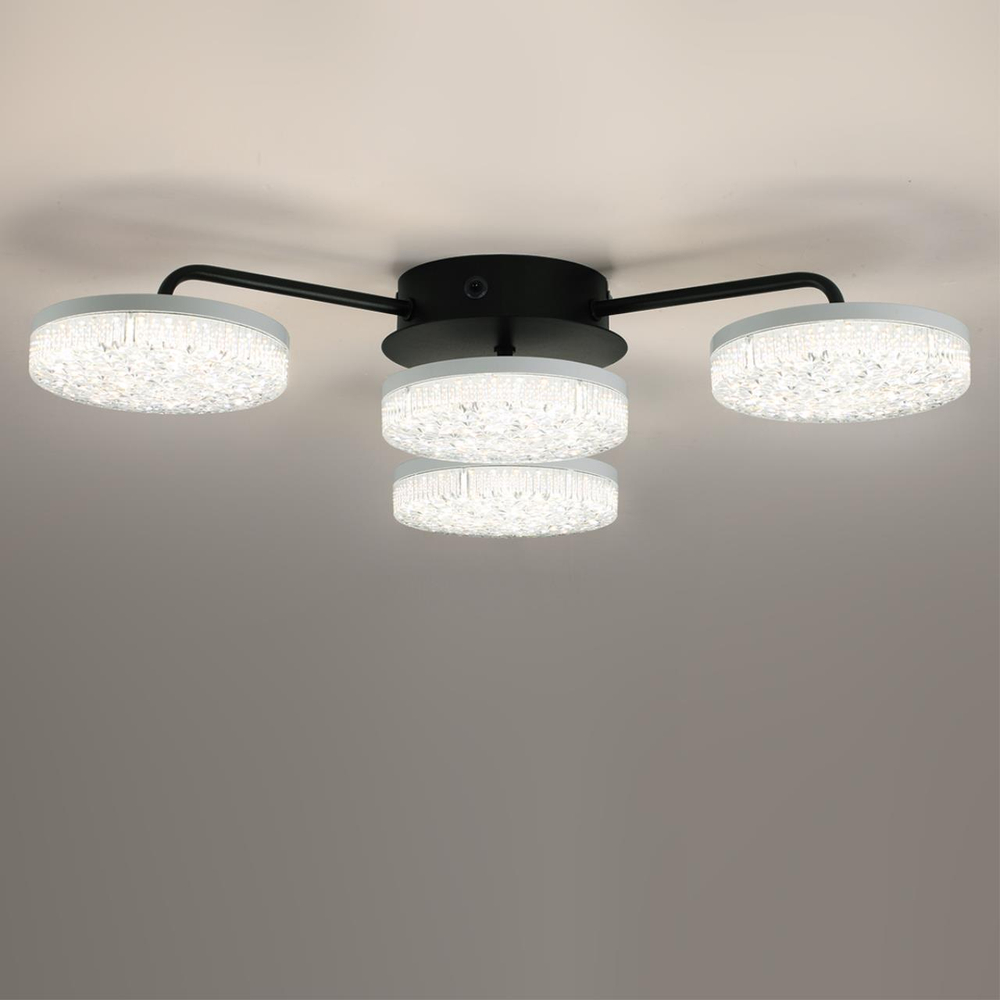 8236/4CL LN Люстра LED 55Вт 3000/4000/6000К 220В IP20 LEDIO