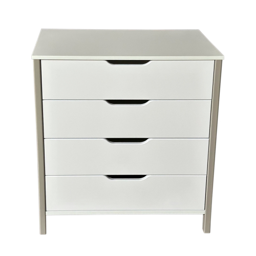 Комод SOLNYSHKO 12 (4 ящика, 80см, белый/серый)