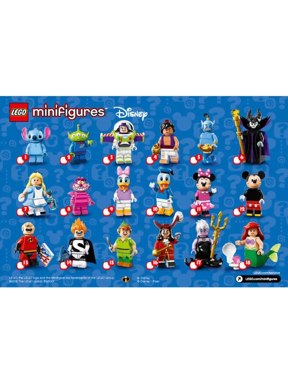 Минифигурки LEGO 71012 Disney Series 1 Ариэль