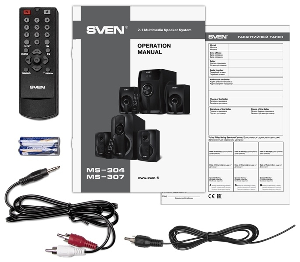 Компьютерные колонки SVEN MS-304 черный