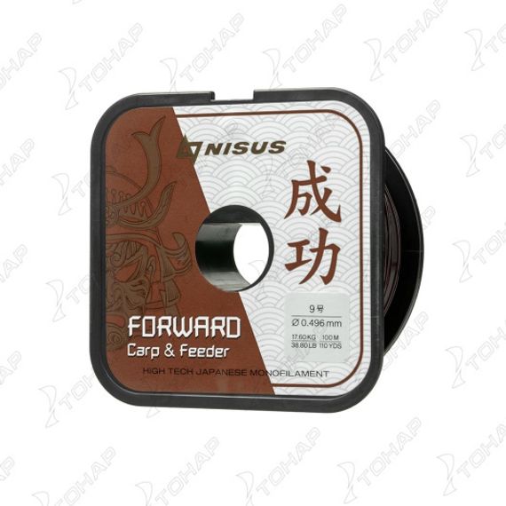 Леска FORWARD Carp & Feeder brown 0,496mm/100m Nylon (N-FСF-0496-100) Nisus