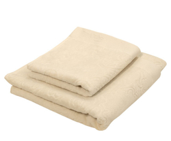 Набор полотенец 2 шт Roberto Cavalli Logo кремовый